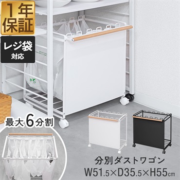 ゴミ箱 分別 キャスター付き 10L～30L ゴミ袋対応 3分別～6分別 幅51.5