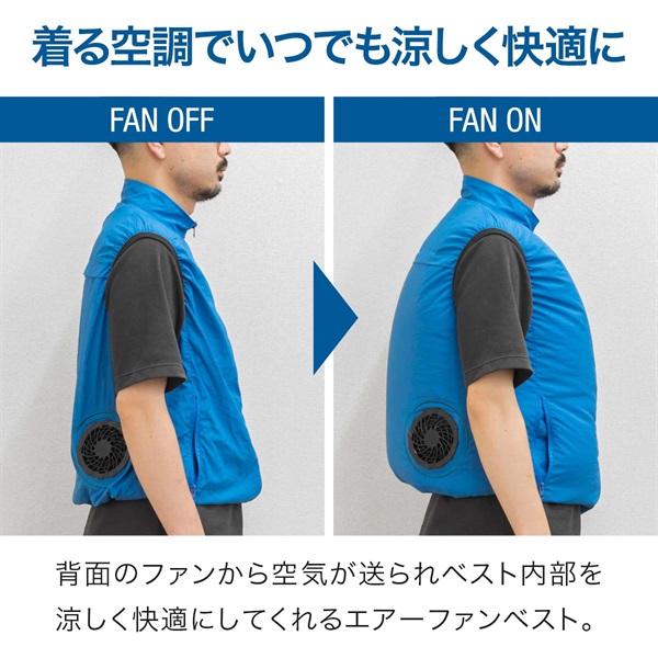 FIELDOOR 空調ウェア ファン付きベスト M/Lサイズ 10着セット 男女兼用 