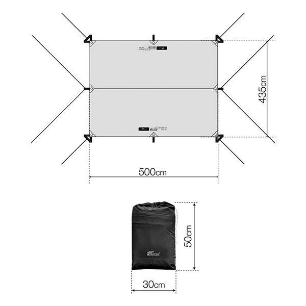 【着払】FIELDOOR タープテント 435×500cm 楽天市場】【楽天1位】FIELDOOR タープテント レクタタープ