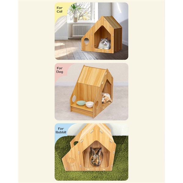 ペットハウス 犬 猫 ハウス 室内 犬小屋 組み立て 簡単 木製