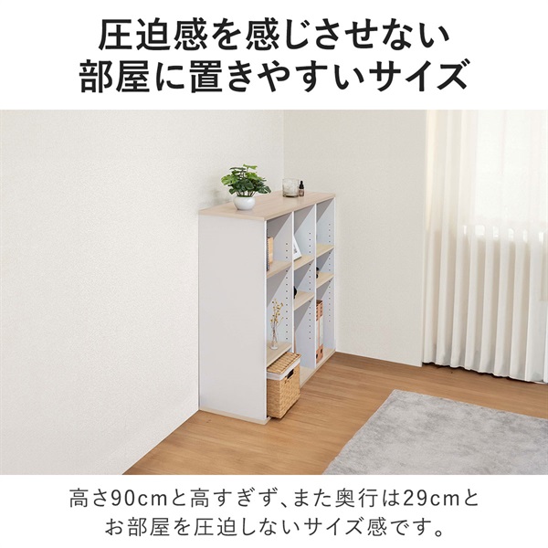 カラーボックス 3段 可動棚 オープンラック 幅90cm 奥行29cm 2列 カラーボックス 3段 可動棚 オープンラック 幅90cm 奥行29cm 2列