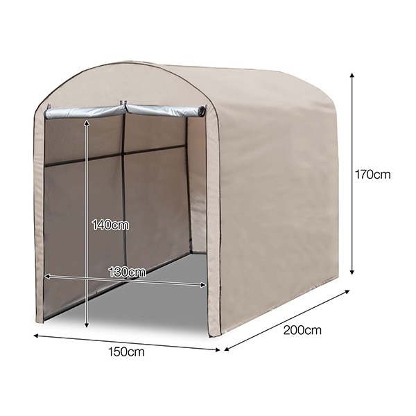 高耐候性カバー採用 自転車置き場 サイクルポート 家庭用 2台～3台 UV