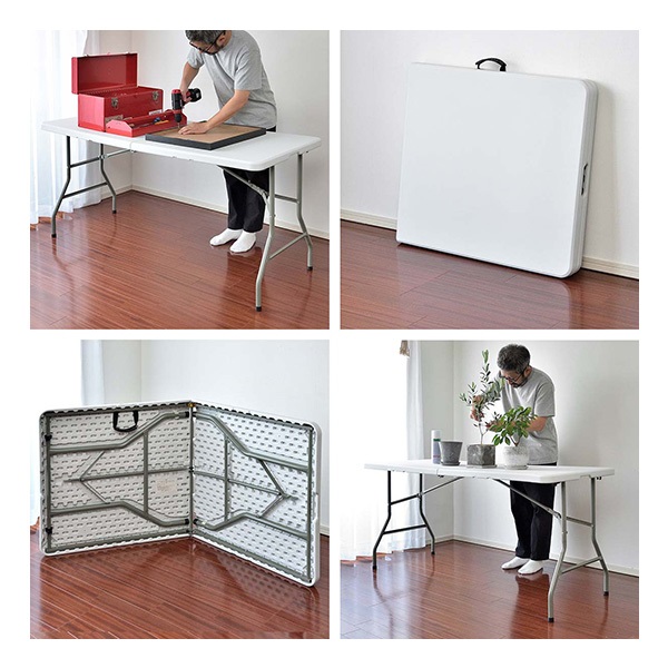 ワークテーブル 折りたたみ テーブル 作業台 幅約150cm×70cm