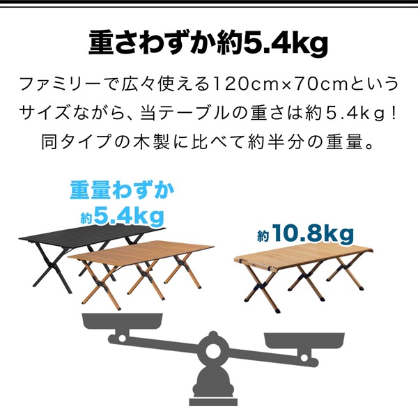 FIELDOOR 折りたたみアウトドアテーブル 120cm FIELDOOR アウトドア テーブル メッシュ IGT互換 折りたたみ
