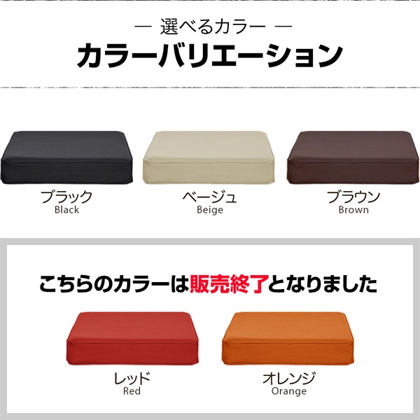 座布団 クッション 低反発 高反発 両面 3層 PVCレザークッション 40