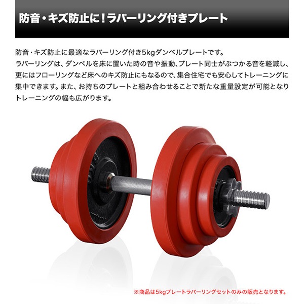 ダンベル バーベル 用 プレート 5kg 2個セット ブラックアイアン
