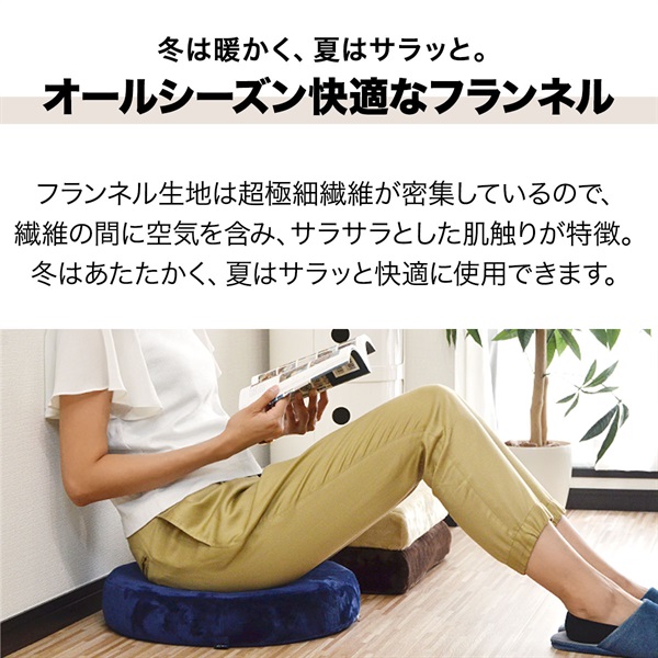 座布団 クッション 低反発 高反発 両面 3層 コンビクッション 45×45cm
