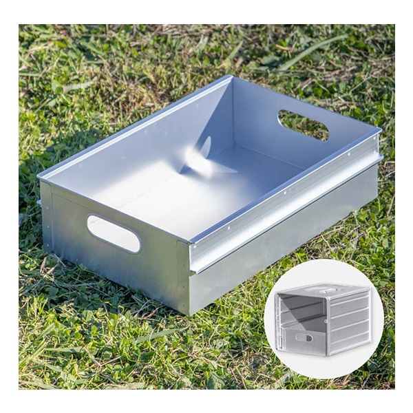 FIELDOOR アルミギャレーボックス専用 アルミトレー単品 収納ボックス