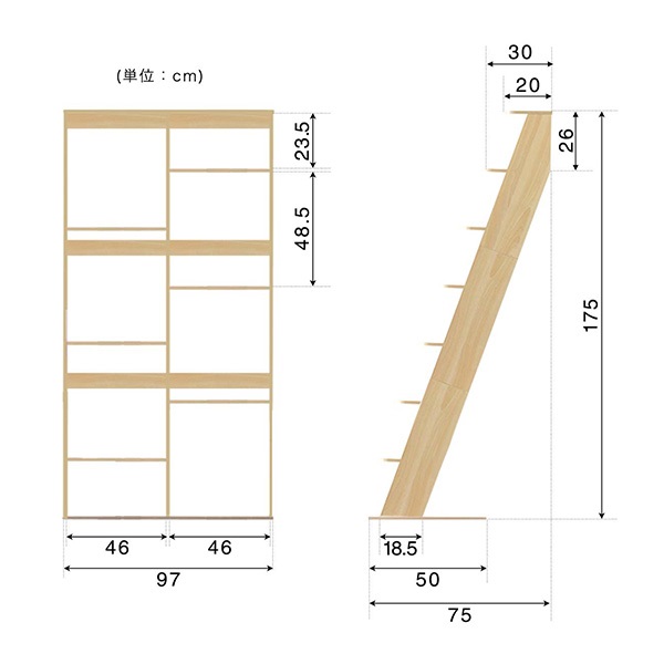 キャットツリー 据え置き ワイド 木製 省スペース 高さ 175cm 幅 97cm キャットツリー 据え置き ワイド 木製 省スペース 高さ 175cm 幅 97cm