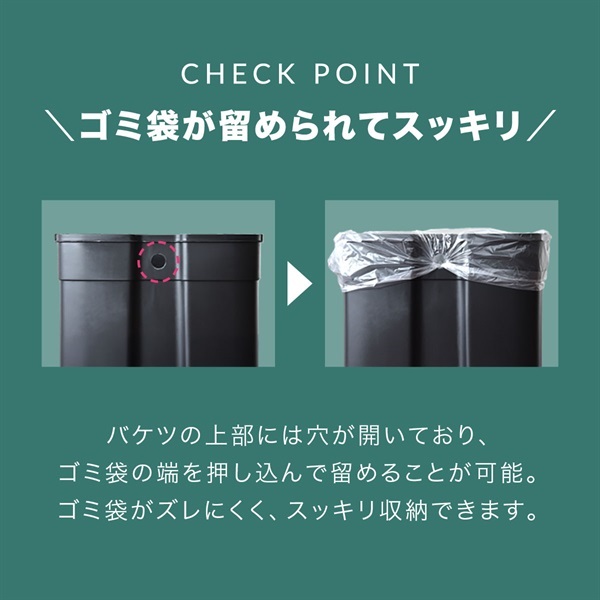 ゴミ箱 40L ペダル ふた付き ペダル開閉式 縦型 ステンレス ゆっくり