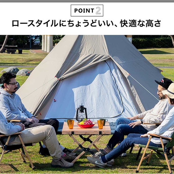 FIELDOOR レジャーテーブル ロールテーブル 折りたたみ 幅 90cm×60cm