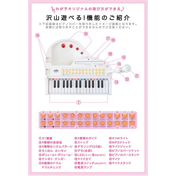 ピアノ おもちゃ グランドピアノ ミニピアノ ピアノ トイピアノ キッズ