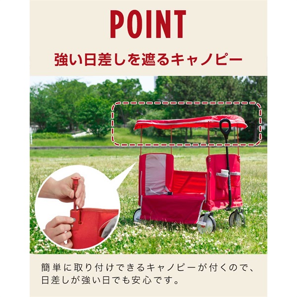 Radio Flyer ラジオフライヤー キャノピー付き 3-in-1 イージー