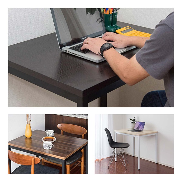 デスク ダイニングテーブル 1人用～2人用 幅80cm x 60cm 高さ72cm 木目