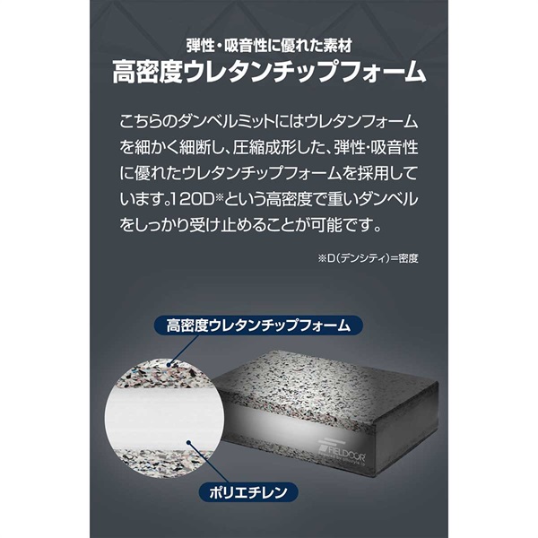 【引き取り専用】FIELDOOR ダンベルミット ダンベル/バーベル用クッション Amazon | FIELDOOR ダンベルマット ダンベルミット クッション