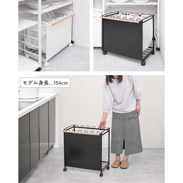 ゴミ箱 分別 キャスター付き 10L～30L ゴミ袋対応 3分別～6分別 幅51.5