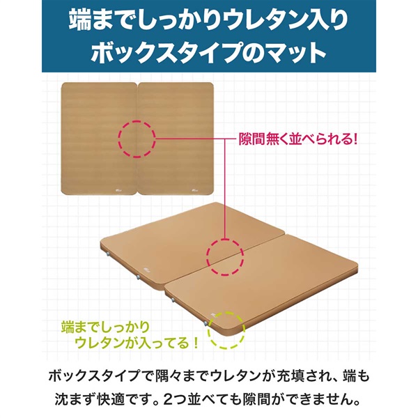FIELDDOOR インフレーターマット2個セット超配送料キャンペーン中値下げ中 キャンプマット 10CM、インフレータマット、ソロ キャンプ | Camdoor