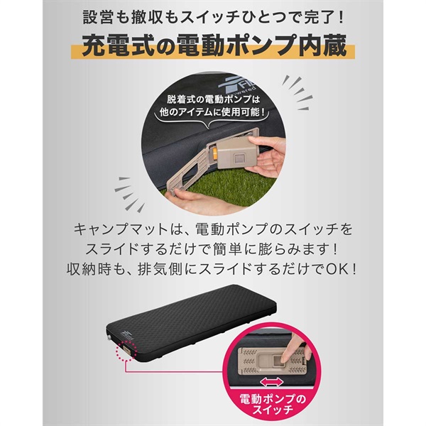 FIELDOOR キャンプ マット シングル ダブル 幅75cm 幅132cm 極厚 厚さ