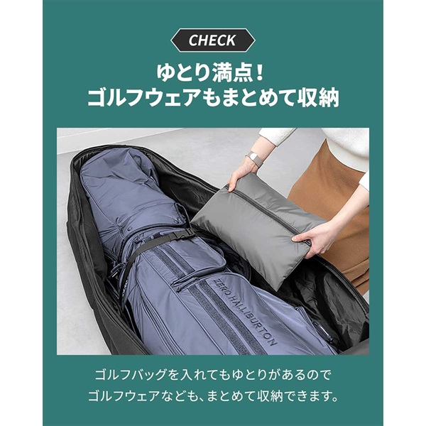 FIELDOOR ゴルフバッグ カバー キャスター付き トラベルカバー 130cm